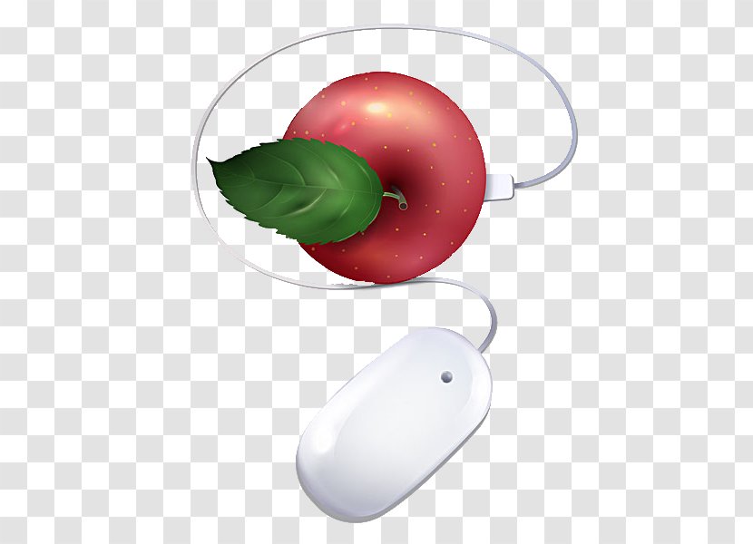 Computer Mouse Apple Wireless - Fruit - And Transparent PNG