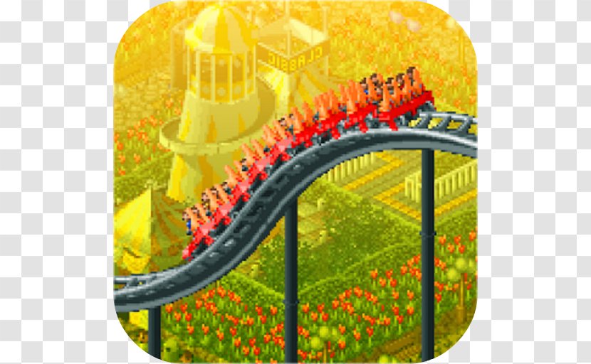 Amusement Ride Park - Yellow - Roller Coaster Transparent PNG