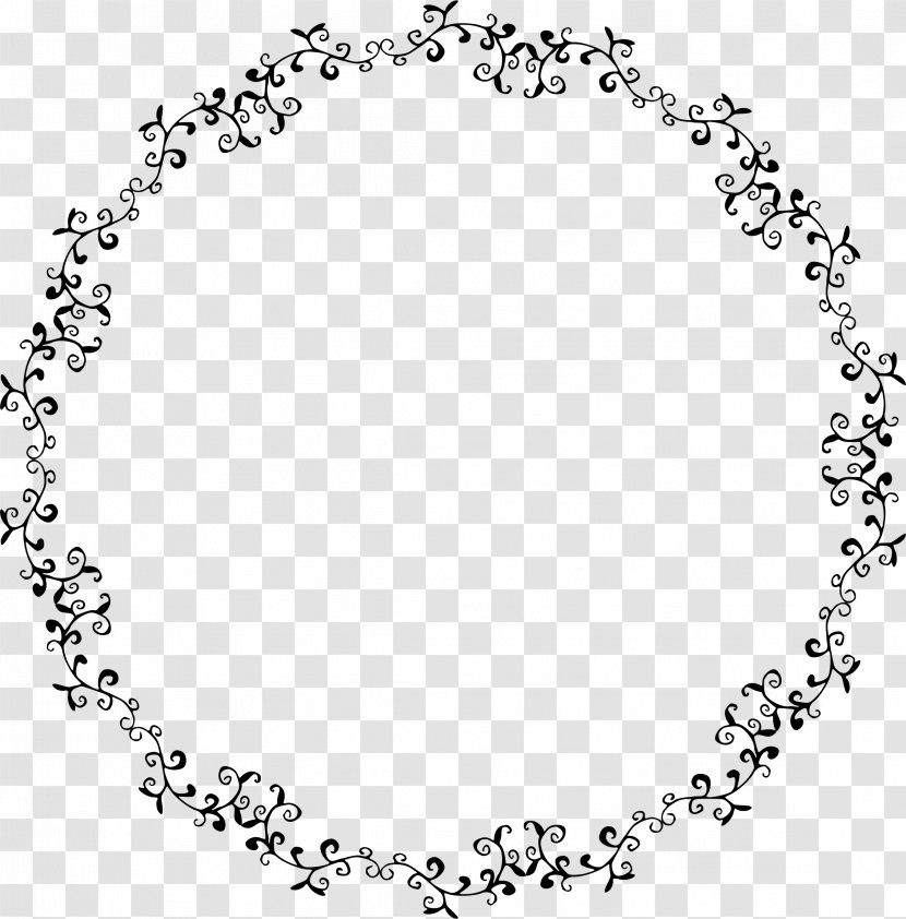 Clip Art - Black - Round Border Transparent PNG