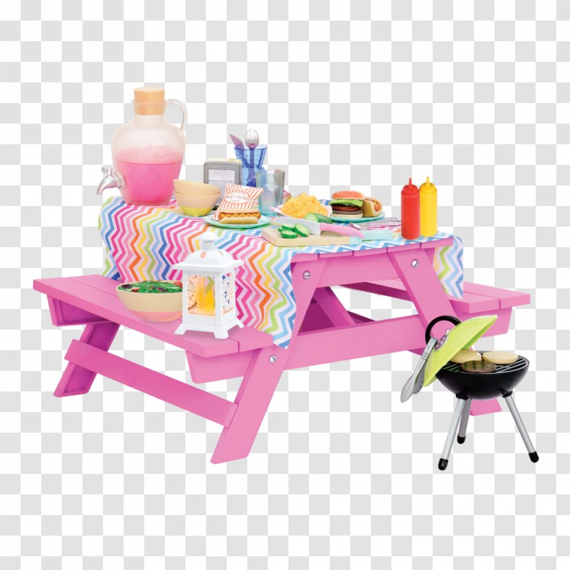 Picnic Table Tablecloth Chair - Setting Transparent PNG