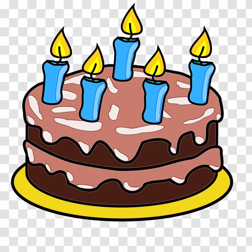 Cartoon Birthday Cake - Candle - Kuchen Dish Transparent PNG