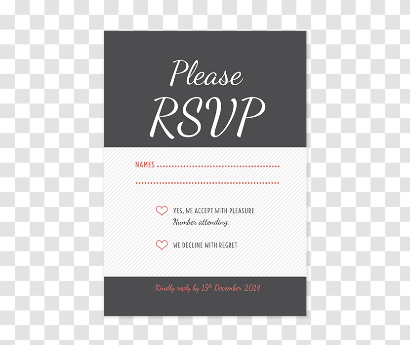 Wedding Invitation RSVP Save The Date Convite - Creative Invitations Transparent PNG