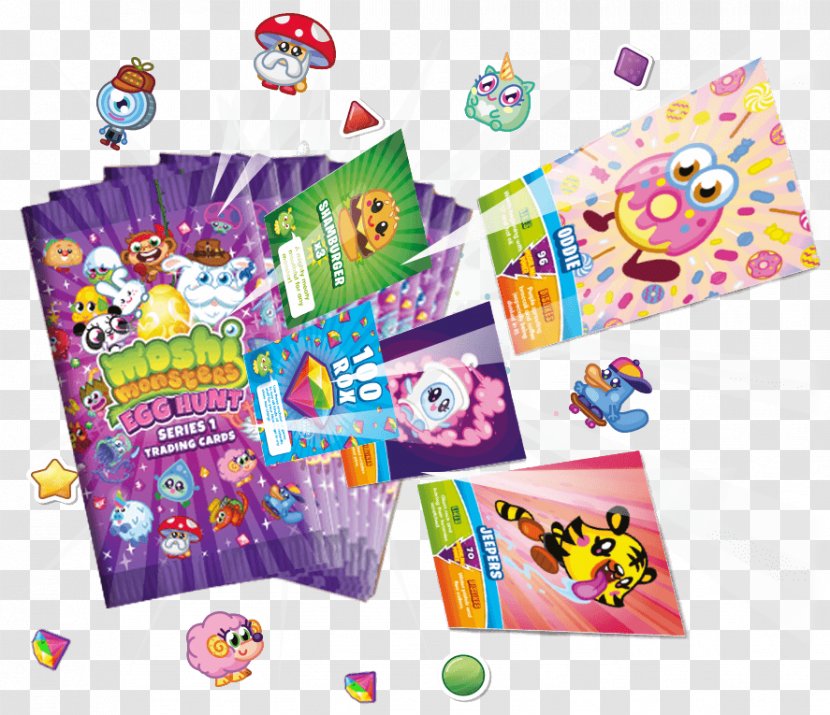 Moshi Monsters Mind Candy Playing Card Game Collectable Trading Cards - Video Games Transparent PNG