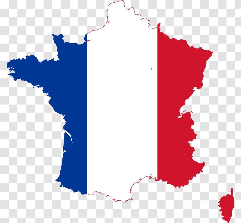 Flag Of France Map Clip Art - Pictures The French Transparent PNG