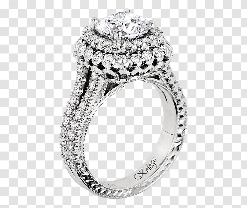 Wedding Ring Engagement Jewellery Diamond - Bling - Creative Rings Transparent PNG