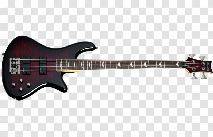 Schecter Guitar Research Stiletto Extreme-4 Electric Bass Double Transparent PNG