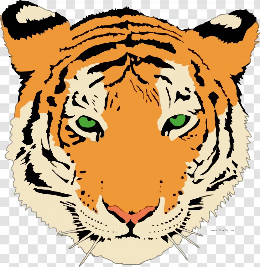 Bengal Tiger Clip Art Vector Graphics Cat Image - Royaltyfree Transparent PNG