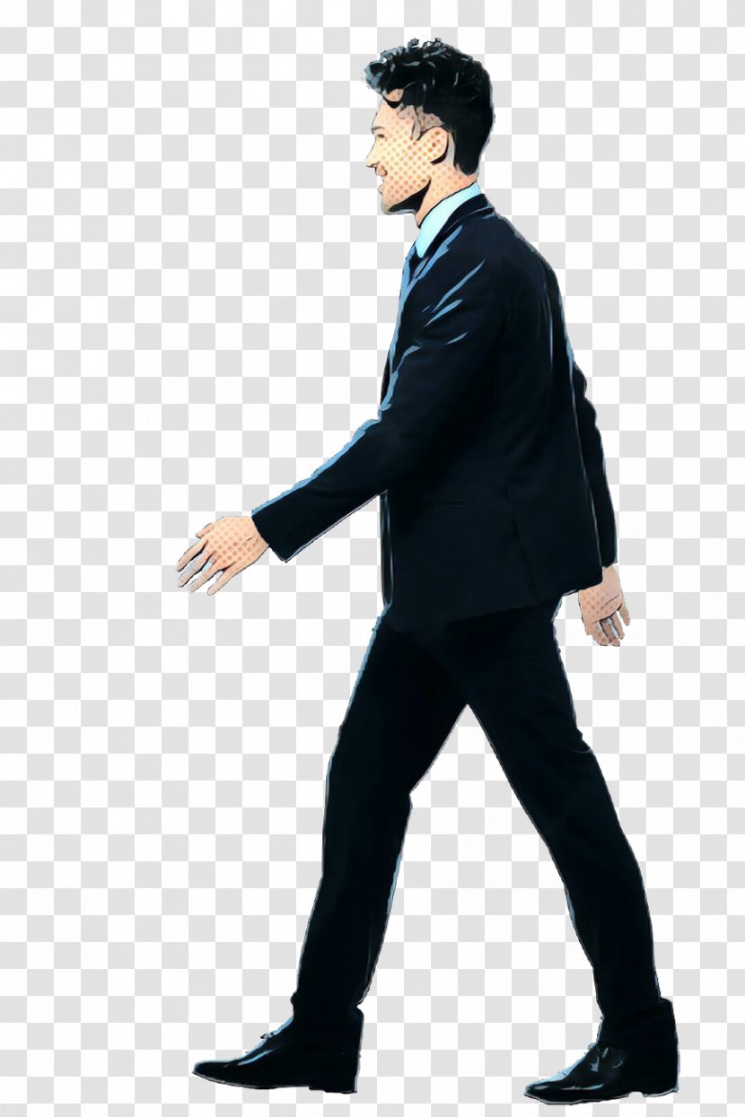 Man Cartoon - Gesture - Blazer Thumb Transparent PNG