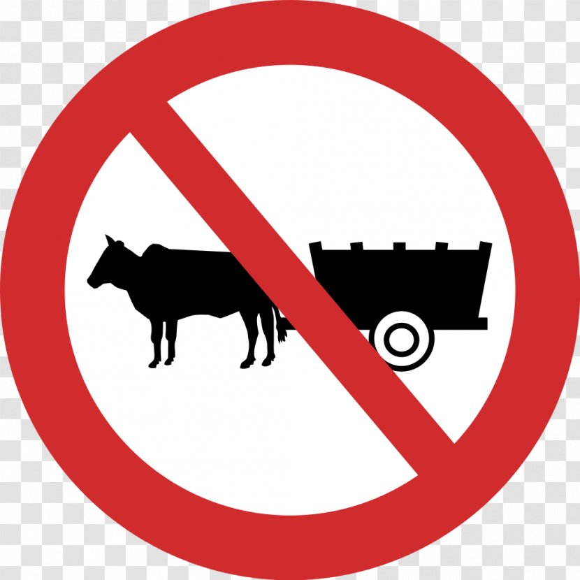 Prohibitory Traffic Sign Car Regulatory Road - Warning - Bullock Transparent PNG