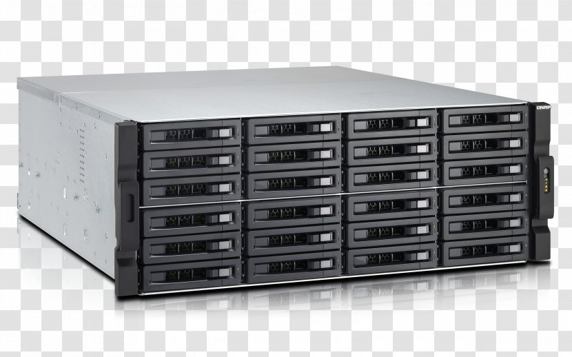 Network Storage Systems Serial Attached SCSI ATA QNAP Systems, Inc. Hard Drives - Stereo Amplifier - Rack Transparent PNG