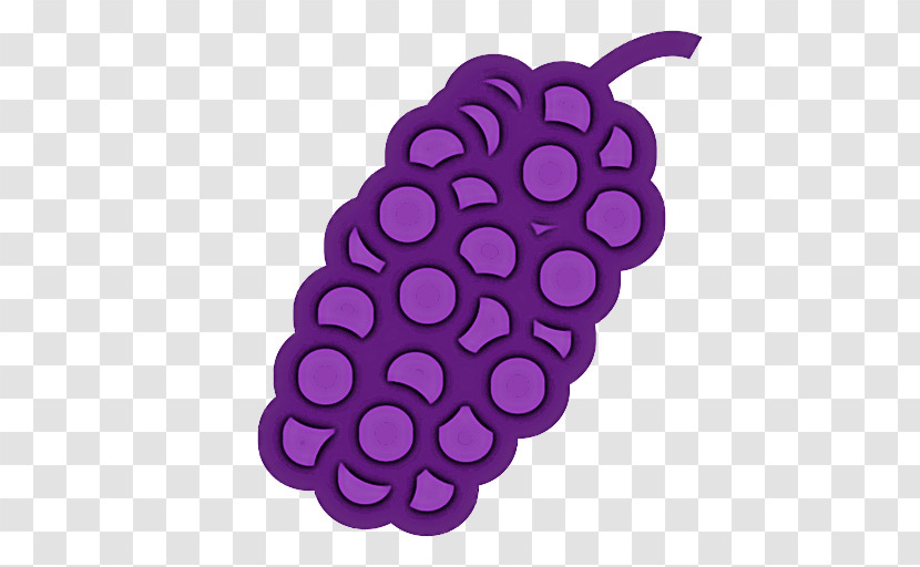Violet Purple Fruit Plant Pattern Transparent PNG