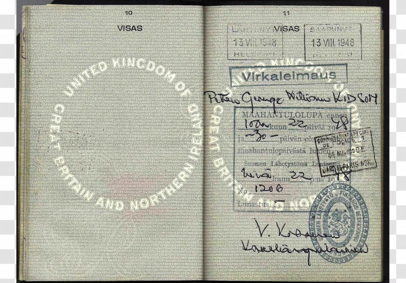 Second World War German Passport Document Germany Transparent PNG