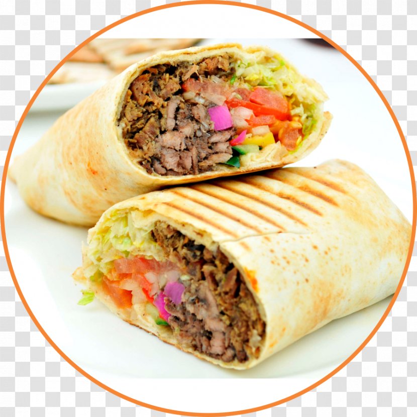 Shawarma Chicken Tabbouleh Middle Eastern Cuisine Wrap - American Food - Kebab Transparent PNG