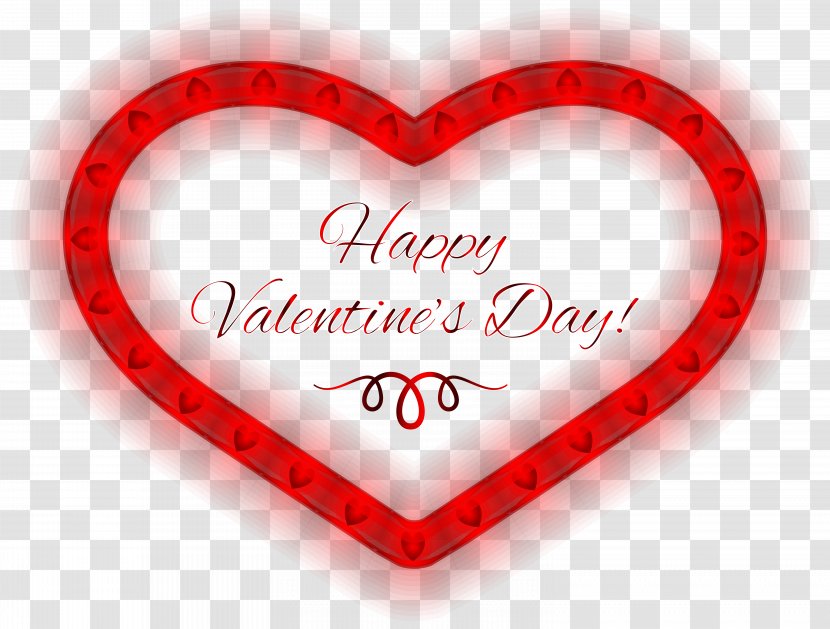 Valentine's Day Heart Clip Art - Happy Valentines PNG Clipart Image Transparent PNG