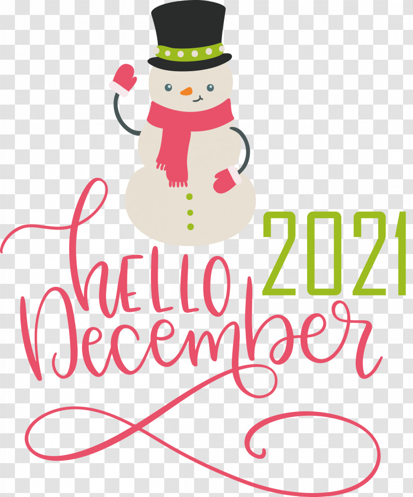 Hello December December Winter Transparent PNG