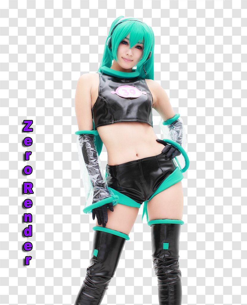 Cosplay Calgary Comic And Entertainment Expo Hatsune Miku Vocaloid - Cartoon Transparent PNG