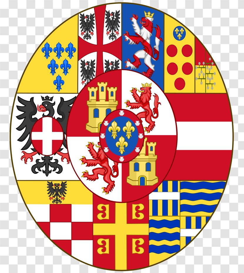 Duchy Of Parma House Bourbon-Parma Sacred Military Constantinian Order Saint George Coat Arms - Carlos Hugo Duke Transparent PNG