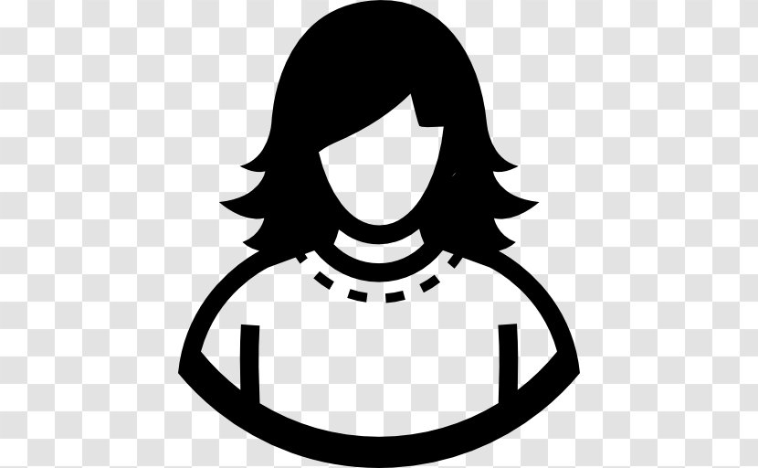 Symbol User Electronic Travel Authorization - Black And White - Long Hair Transparent PNG
