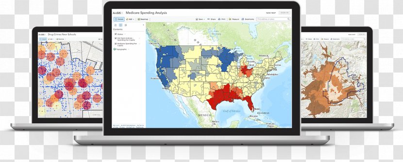 ArcGIS Geographic Information System Geography Data And ArcMap - Map Transparent PNG