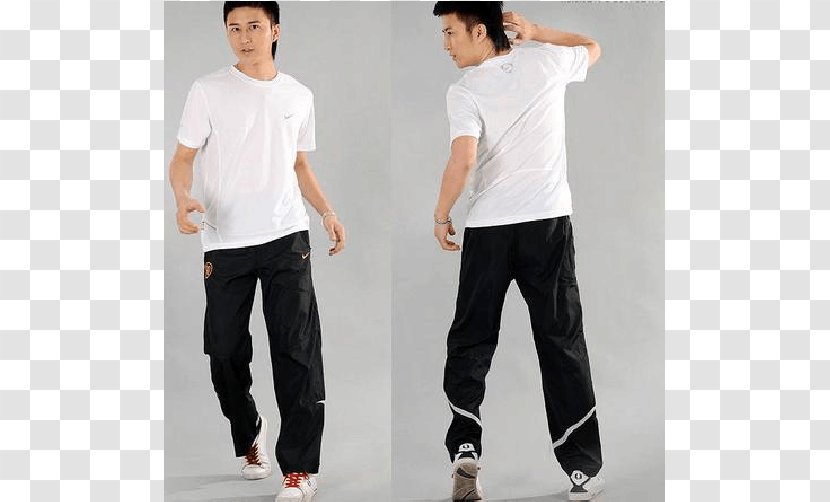 Jeans Waist T-shirt Denim Leggings - Clothing - 阔腿裤 Transparent PNG