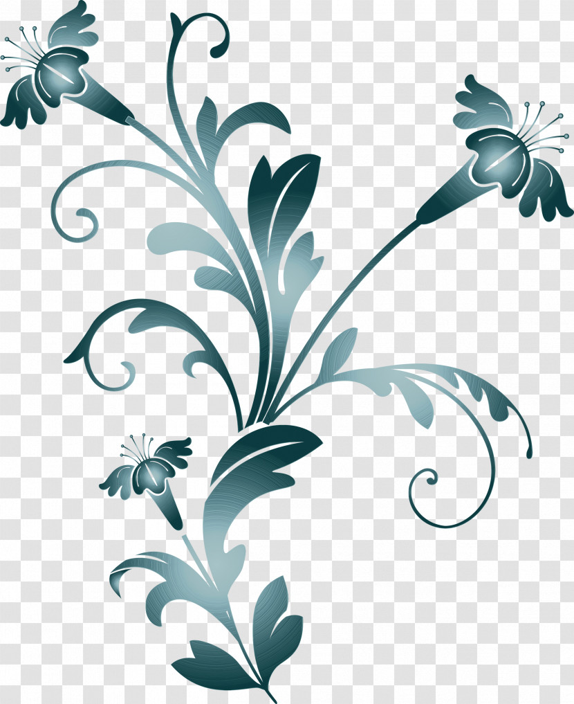 Leaf Flower Plant Pedicel Pattern Transparent PNG