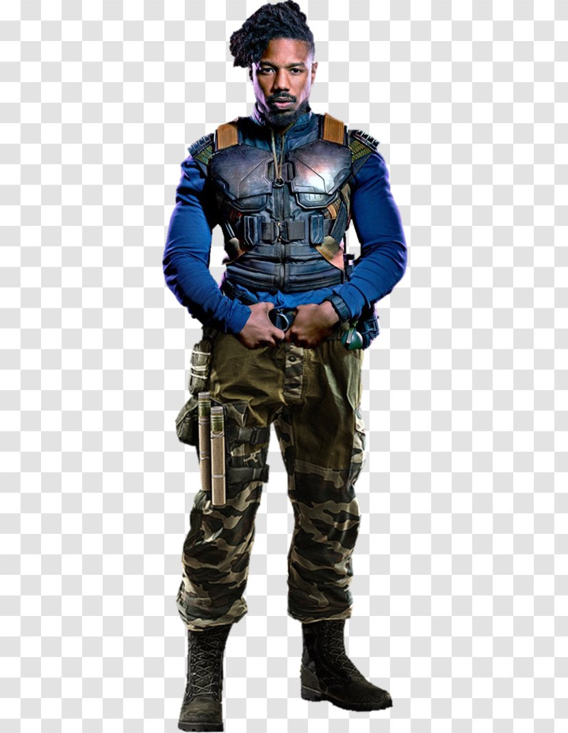 Michael B. Jordan Erik Killmonger Black Panther Marvel Cinematic Universe YouTube - Militia Transparent PNG