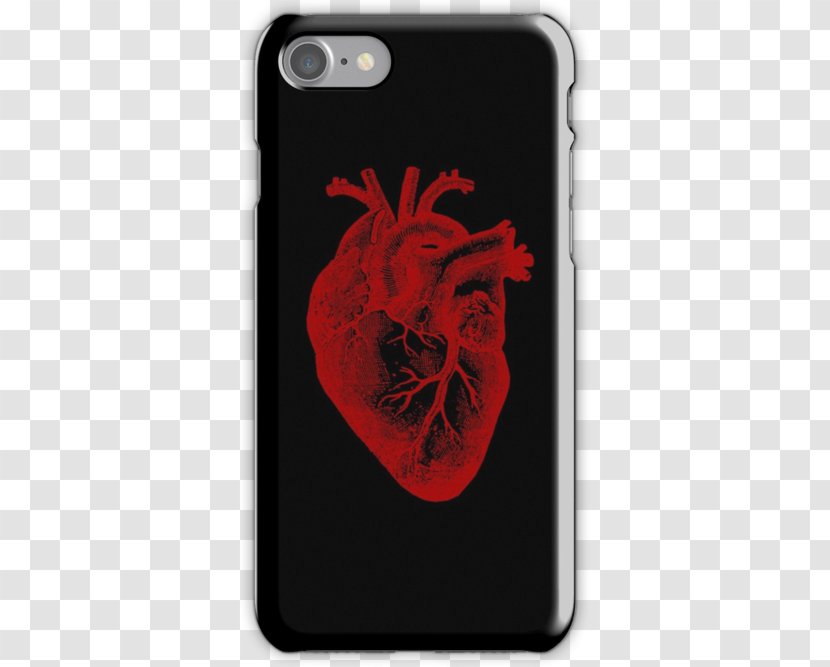 Apple IPhone 7 Plus 8 X Samsung Galaxy S8 6s - Silhouette - Anatomy Heart Transparent PNG