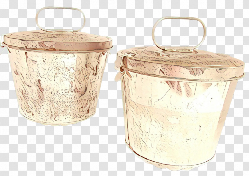 Food Storage Containers Beige Lid Stock Pot Bucket Transparent PNG