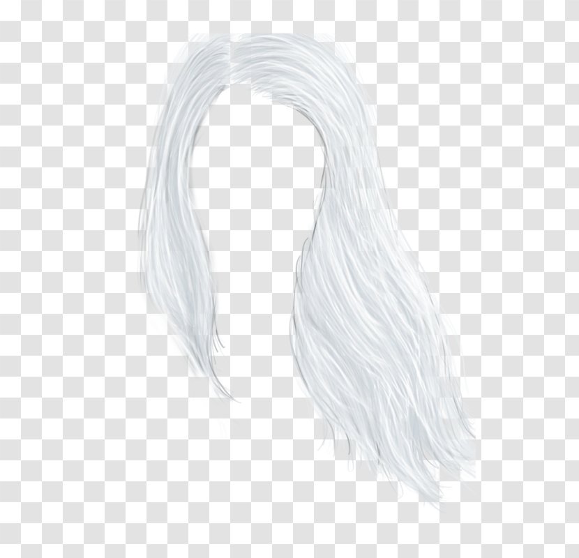 Long Hair Drawing Wig Neck Transparent PNG