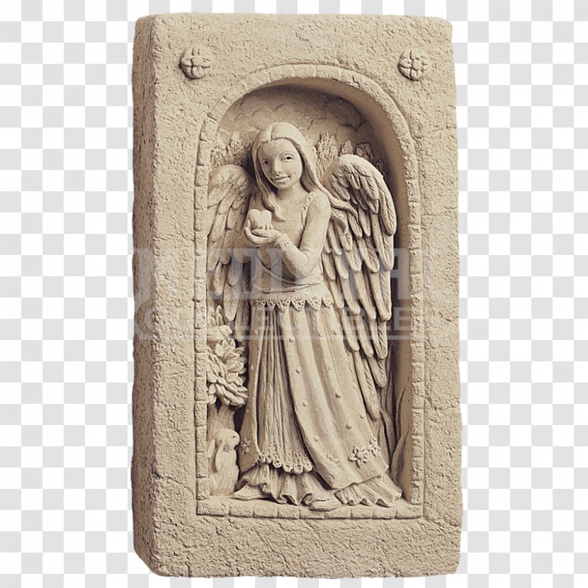 Stone Carving Statue Sculpture Angel Garden Ornament Transparent PNG