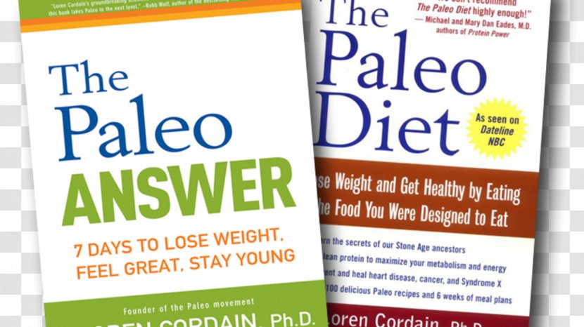 The Paleo Answer: 7 Days To Lose Weight, Feel Great, Stay Young Hardcover Paperback Paleolithic Diet Book Transparent PNG