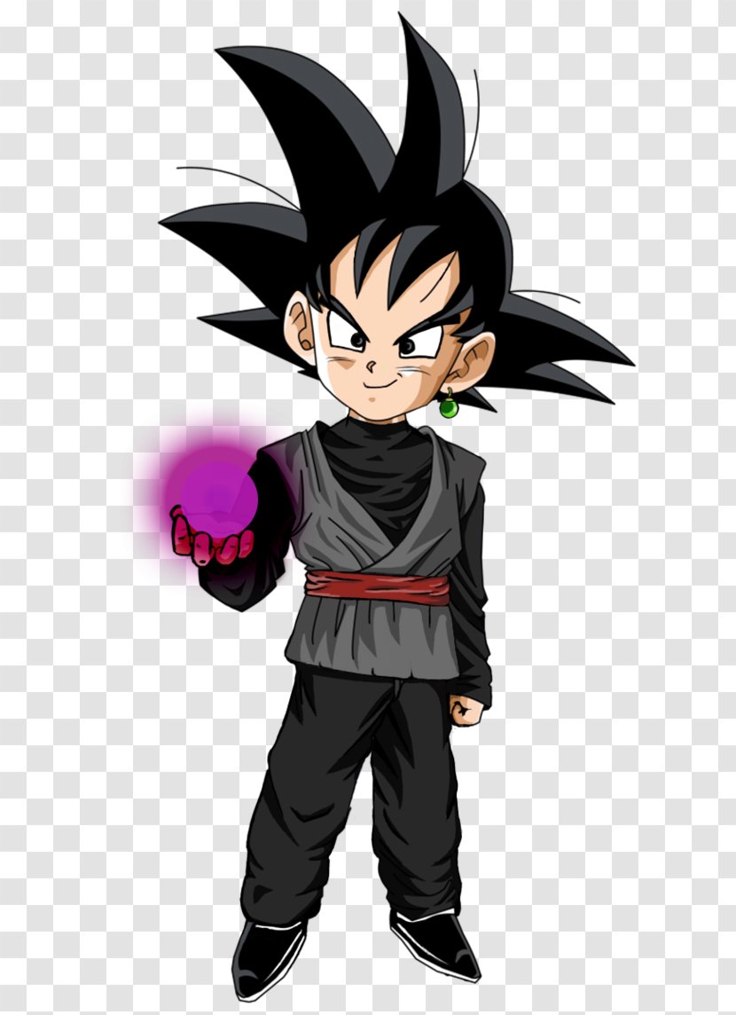 Goten Trunks Goku Gohan Chi-Chi - Cartoon - Dark Suit Transparent PNG