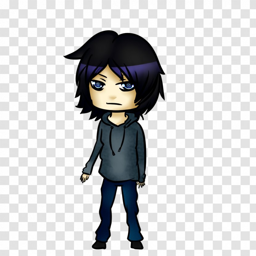 Black Hair Character Figurine Fiction - Animated Cartoon - Parts Of Computer Transparent PNG