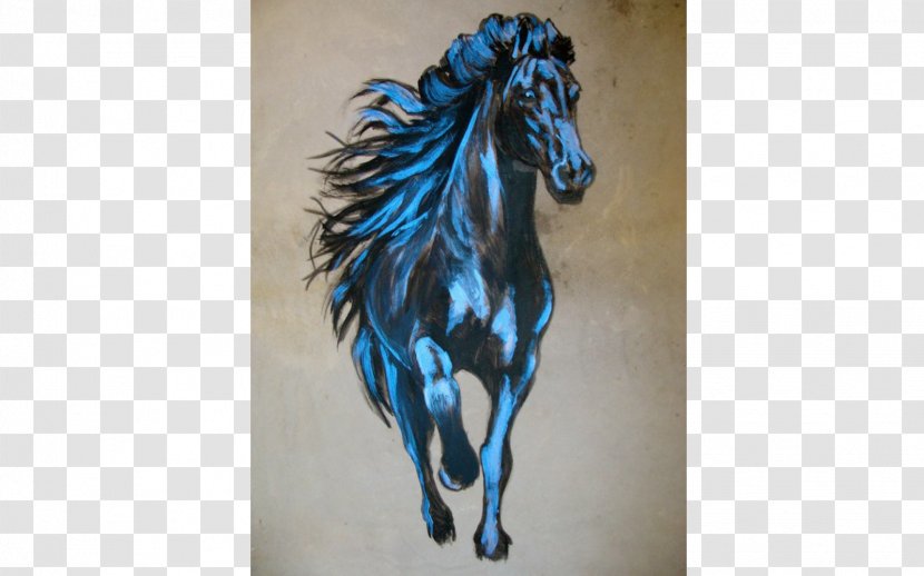Mustang Stallion Seahorse Halter Horse Tack - Hand Painted Transparent PNG