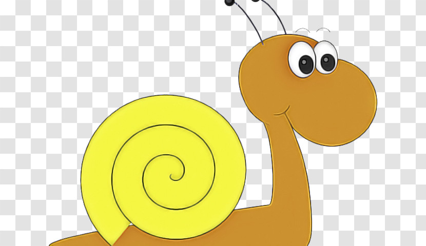 Cartoon Yellow Insect Snails And Slugs Snail Transparent PNG