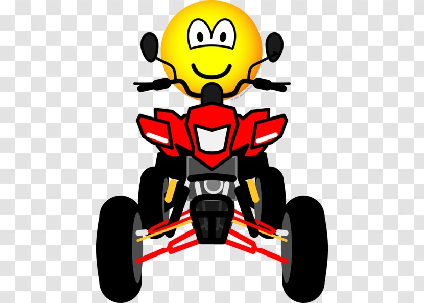 Emoticon Smiley All-terrain Vehicle Clip Art - Quad Bike Transparent PNG