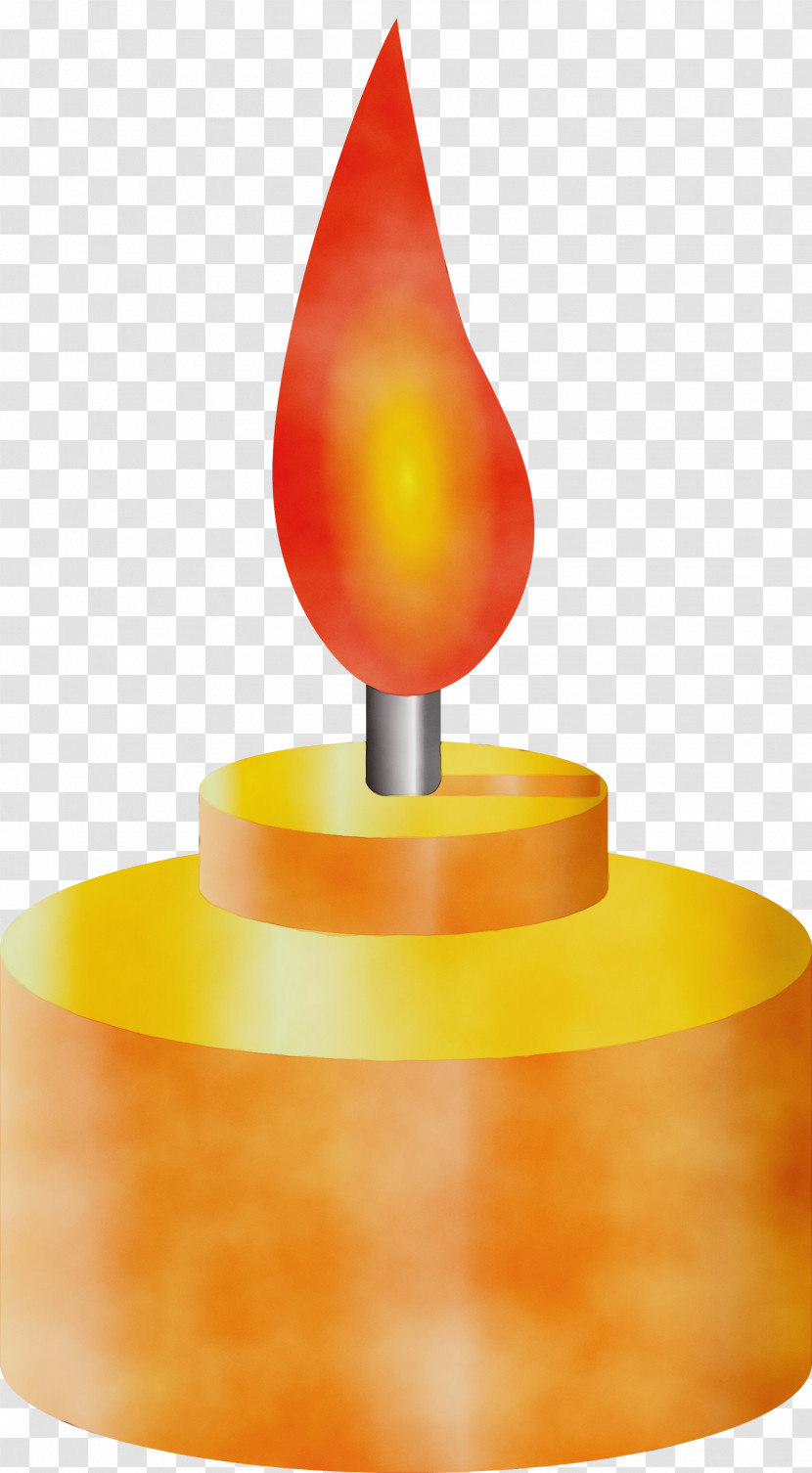 Flameless Candle Lighting Wax Candle Orange S.a. Transparent PNG