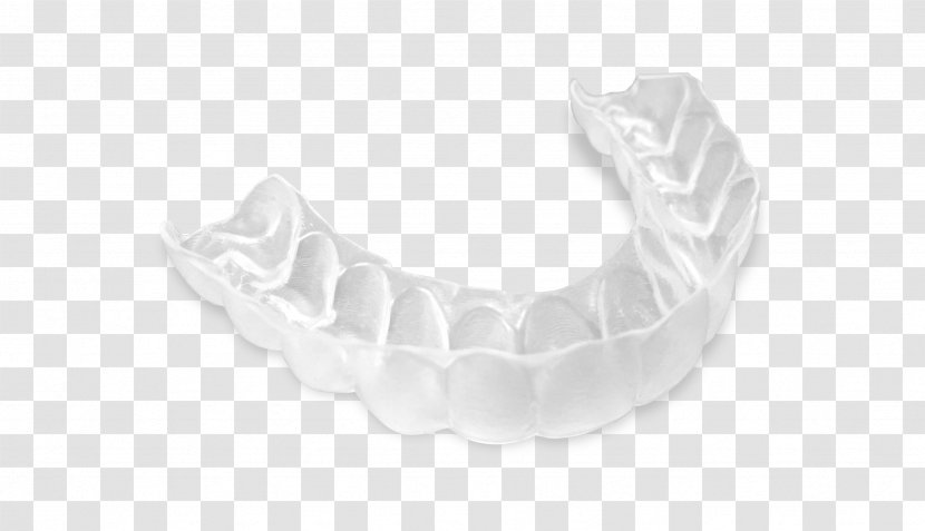 Silver Jaw Angle - White - Clench Transparent PNG