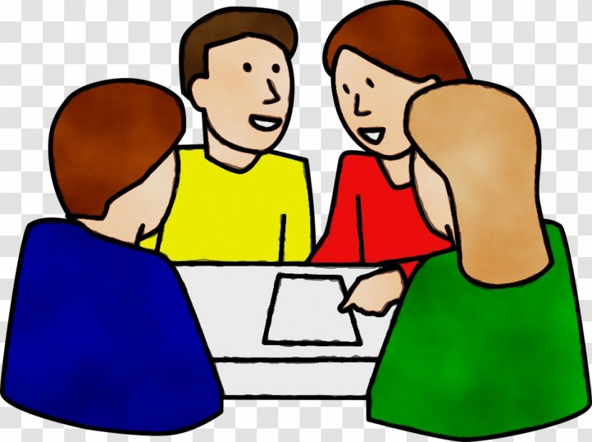 Group Of People Background - Cartoon - Artwork Love Transparent PNG