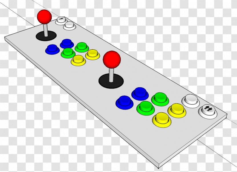 Joystick Arcade Game Controller Cabinet Control Panel - Mame Transparent PNG