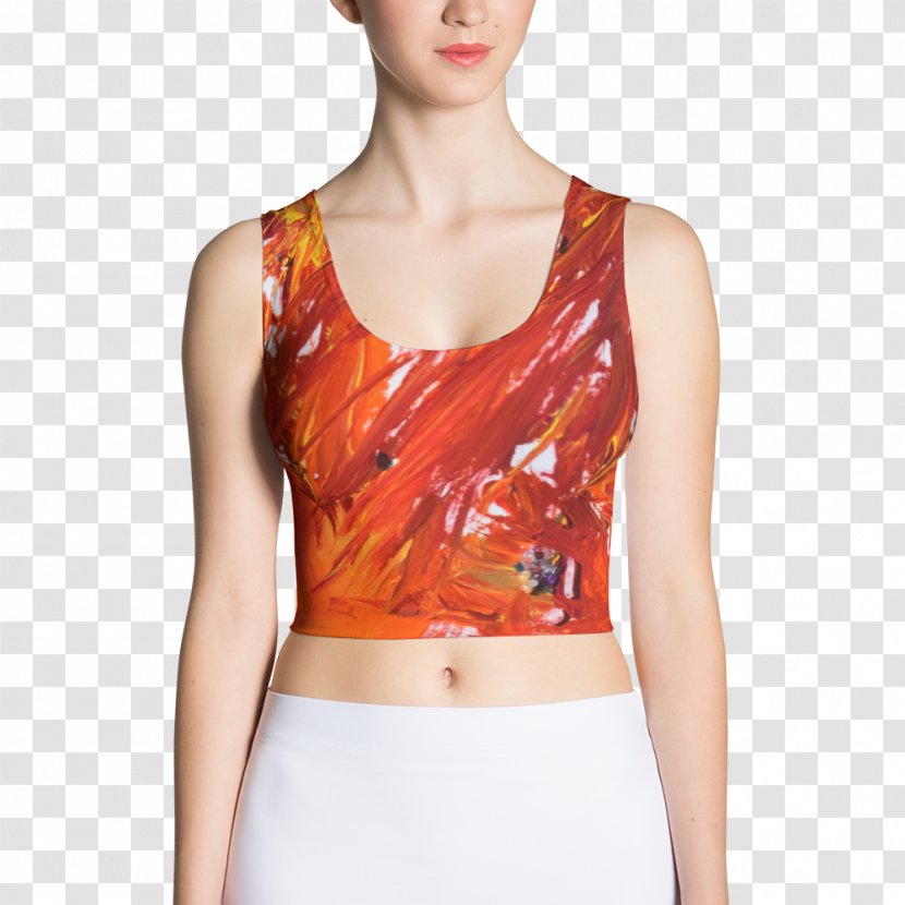 Crop Top T-shirt Clothing Cut And Sew - Tree Transparent PNG