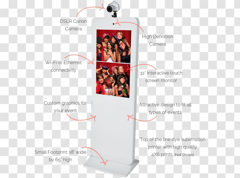 Selfie Station Photo Booths Social Media - Wedding - Stick Transparent PNG