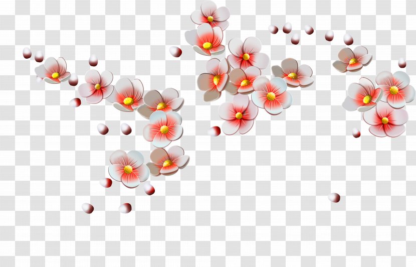 Common Plum Blossom Ameixeira Computer File - Organism - Flowers, Transparent PNG