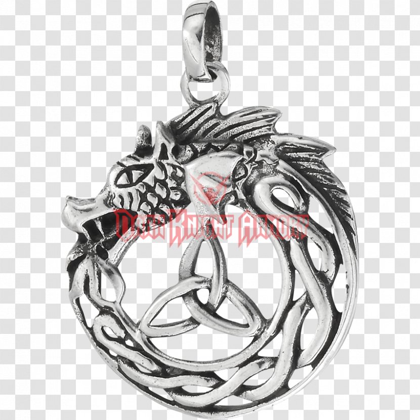 Charms & Pendants Triquetra Jewellery Necklace Dragon - Bijou Transparent PNG