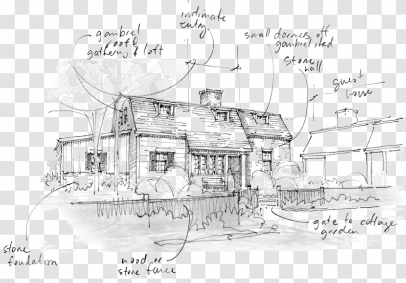 Architecture Art Drawing Sketch - House - Design Transparent PNG