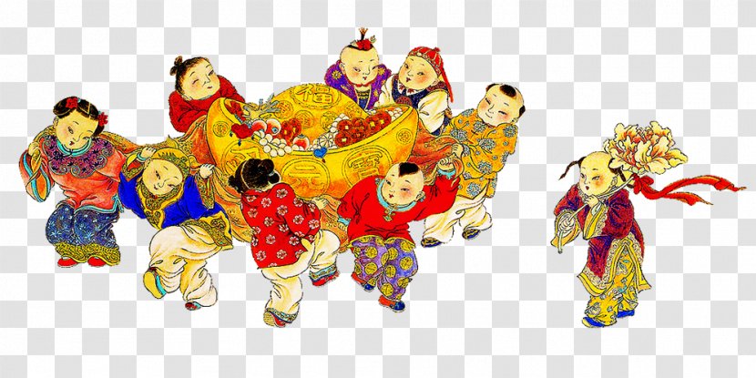 China Chinese New Year Picture Doll - Holiday - Play Transparent PNG