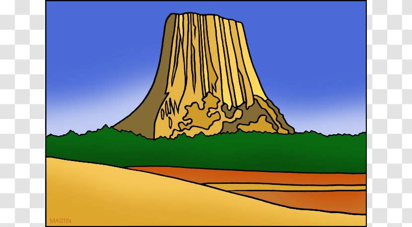 Devils Tower Clip Art - Website - Wyoming Cliparts Transparent PNG