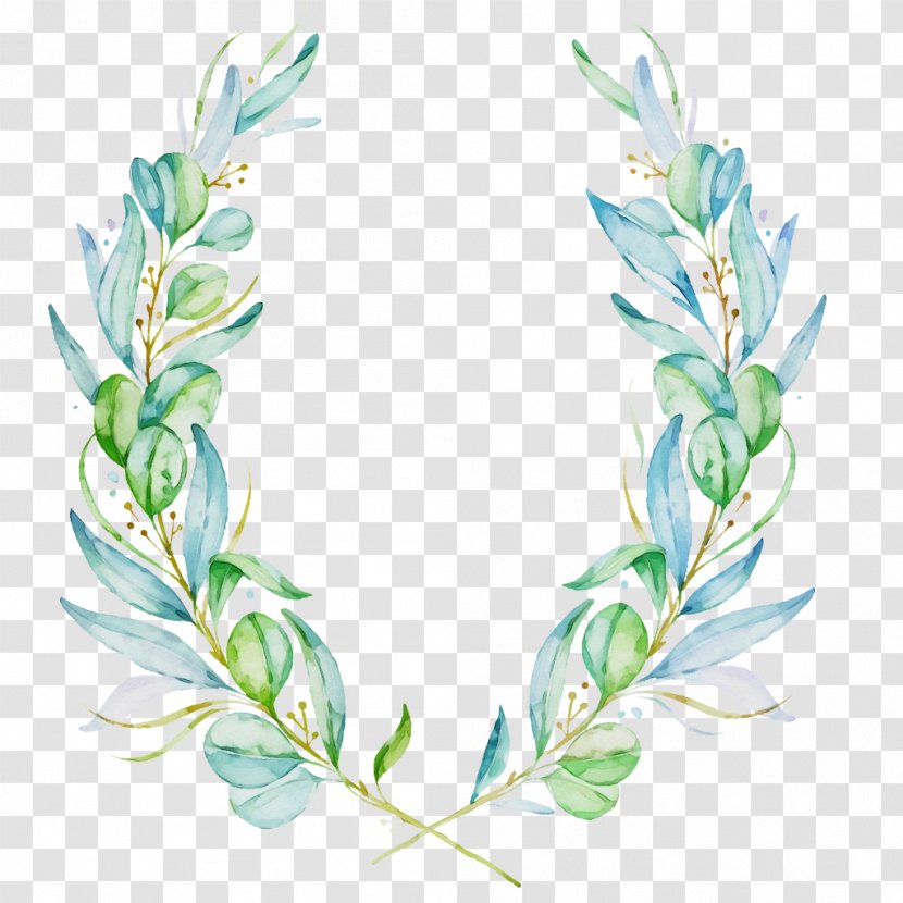 Watercolor Flower Background - Watercolour Flowers - Twig Feather Transparent PNG