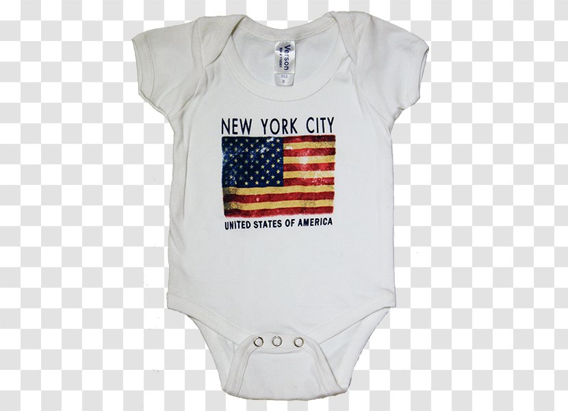 Baby & Toddler One-Pieces T-shirt Sleeve Bodysuit Outerwear - Flag Transparent PNG