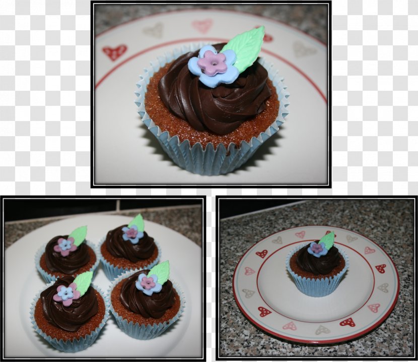 Cupcake Chocolate Cake Muffin Buttercream Transparent PNG